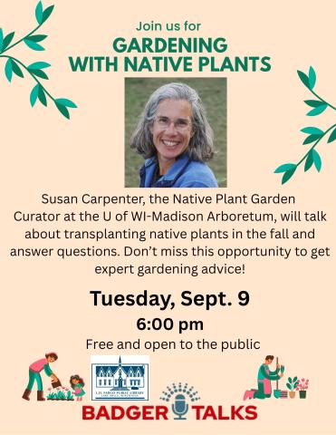 Photo of flyer for Native Plants event