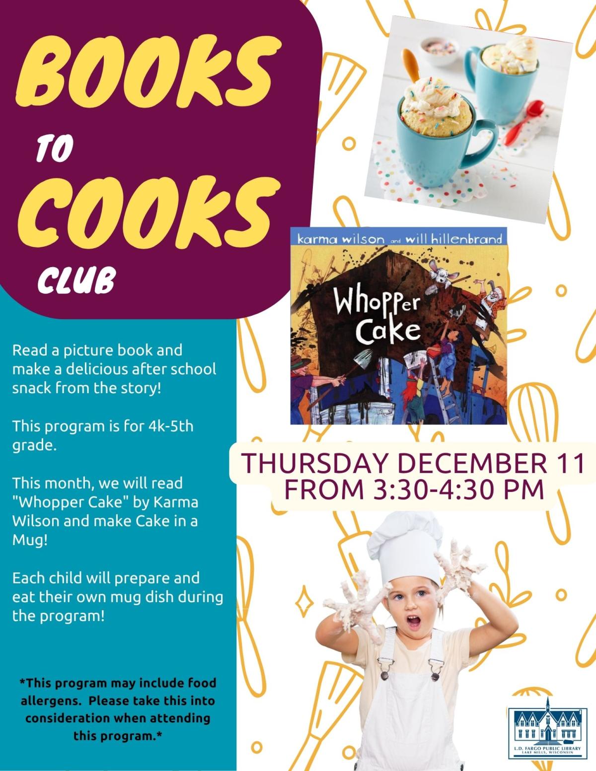 Books to Cooks Club